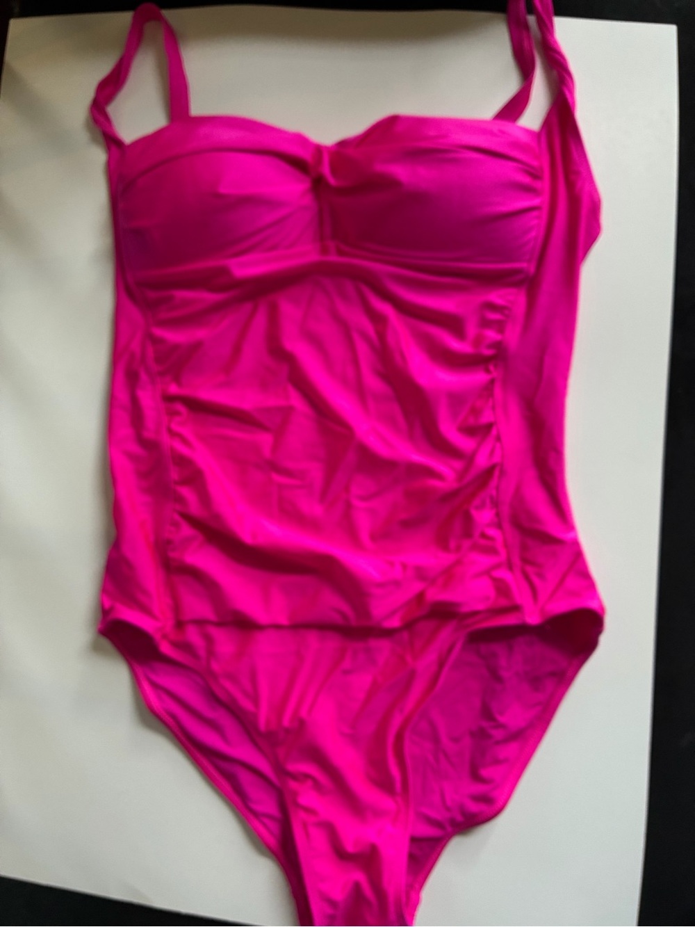 Betsey Johnson Bright Hot Pink One-Piece Swimsuit